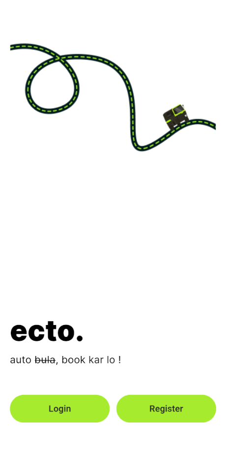 Screenshot of the ECTO India Android app